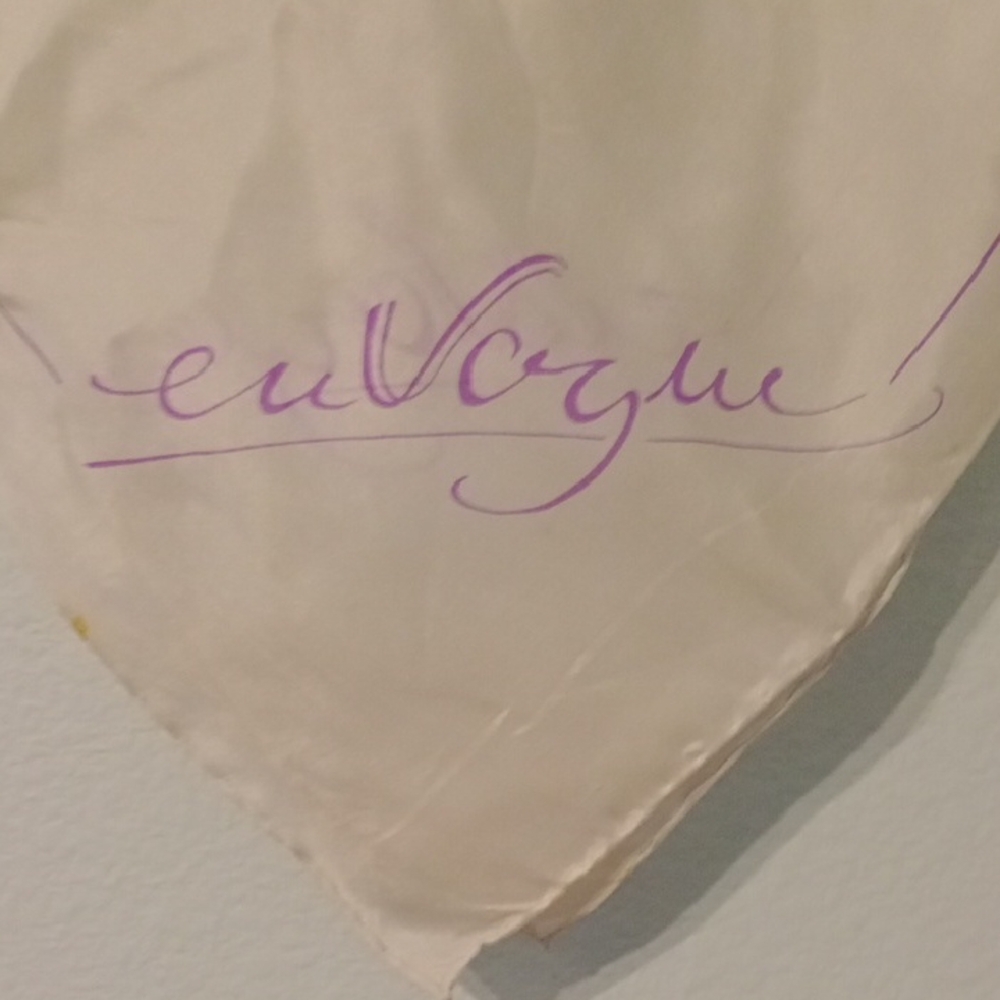 Vintage En Vogue Cream Scarf
